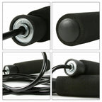 Gym Aerobic Exercise Boxing Skipping Rope Adjustable Bearing Speed Fitness Bearing Rope Tangle-Free Jumping Rope Speed Equipments Skipping Adjustable Skipping Rope image 2