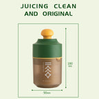Mini Portable Manual Juicer Citrus Juicer Manual Lemon Squeezer Lime Orange Juicer Homemade DIY Fruit Orange Separating Juicer Fruit Separator Not Splash Semi-Transparent Non-electric Lemon Squeezer image 8