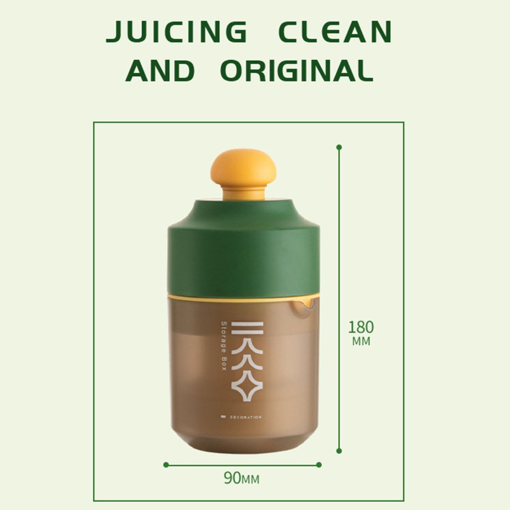 Mini Portable Manual Juicer Citrus Juicer Manual Lemon Squeezer Lime Orange Juicer Homemade DIY Fruit Orange Separating Juicer Fruit Separator Not Splash Semi-Transparent Non-electric Lemon Squeezer image 8