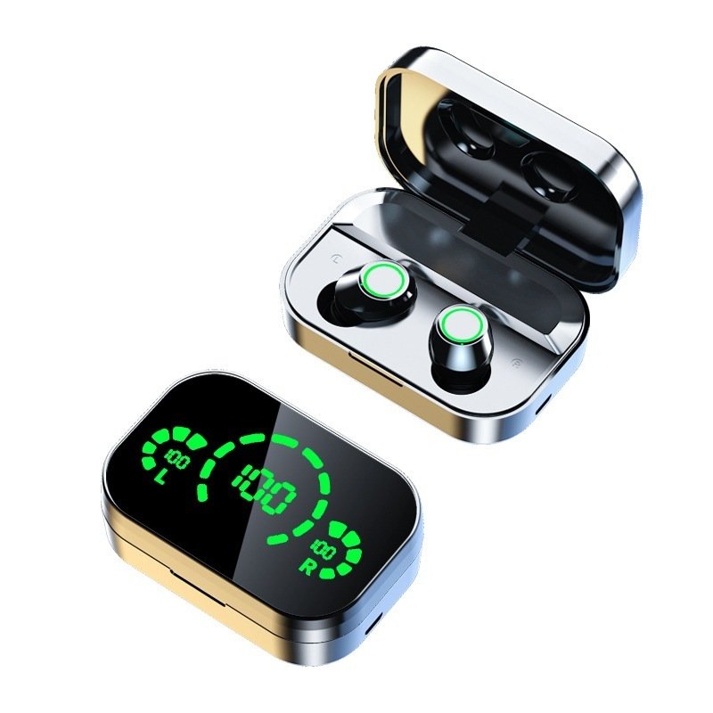 YD03 Wireless Bluetooth-compatible Headset TWS Large Screen Smart Digital Display In Ear Breathing Light image 5