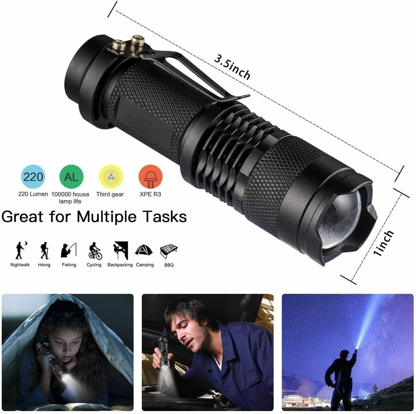 14-In-1 Outdoor Emergency Survival Kit Camping Hiking Tactical Gear Case Set Box image 8