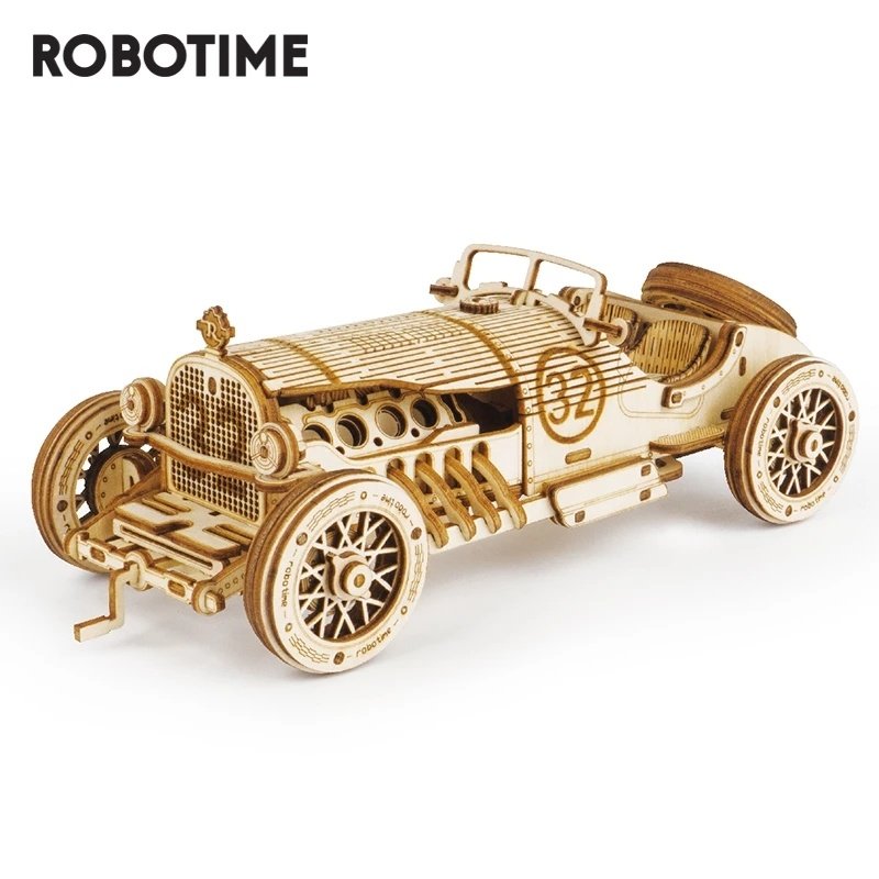 Car 3D Wooden Puzzle Game Assembly Racing Children's Toys image 0