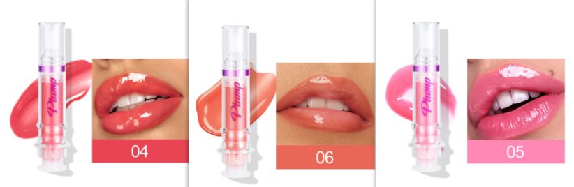 New Tube Lip Rich Lip Color Slightly Spicy Lip Honey Lip Glass Mirror Face Lip Mirror Liquid Lipstick - Set image