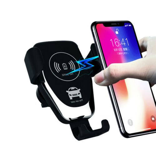 10W QI Wireless Fast Car Charger Mount Holder Stand Automatic Clamping Charging image 5