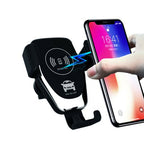 10W QI Wireless Fast Car Charger Mount Holder Stand Automatic Clamping Charging image 5