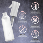 Hair Spray Bottle Continuous Water Mister Spray Empty Ultra Fine for Hair Styling, Pets, Plants, Cleaning, Misting &amp; Skin Care, Salons, for Taming Hair in Morning, Curly Hair, Essential Oil image 1