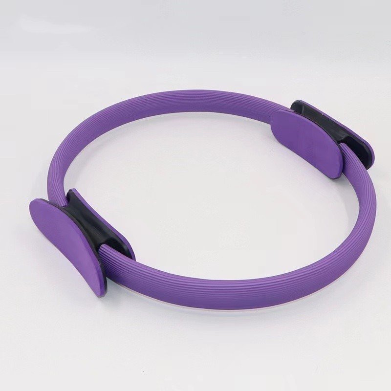 Yoga Pilates Ring Unbreakable Yoga Magic Circle Toning Thighs Abs Legs Exercise For Women Home Gym Workout Equipment - Purple image