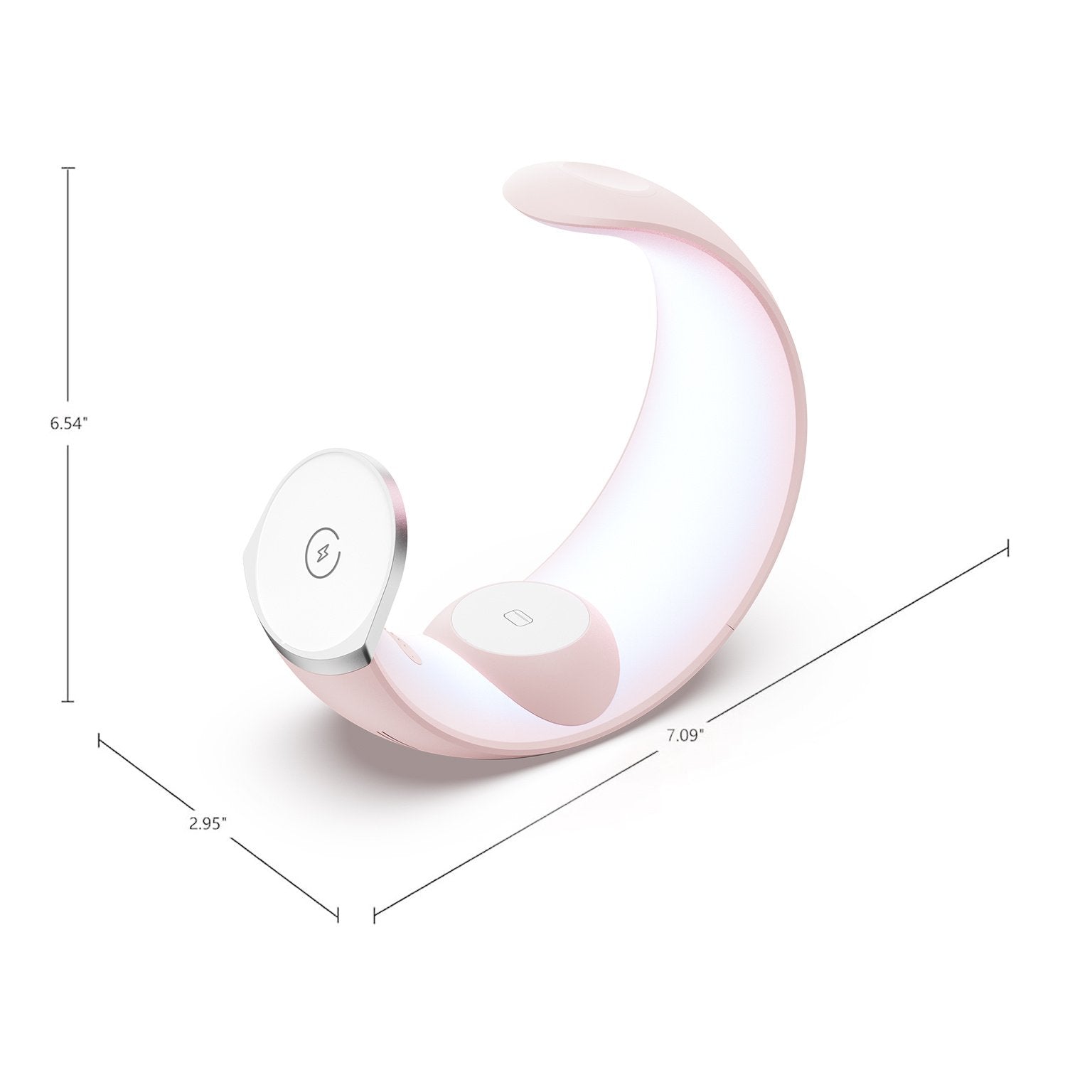 4-in-1 Crescent Magnetic Wireless Charger Stand For Multiple Devices NO Plug image 1