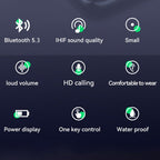 Bluetooth 5.3 Headphones In Ear Wireless TWS Sport Headphones IPX-5 With Microphone De image 1