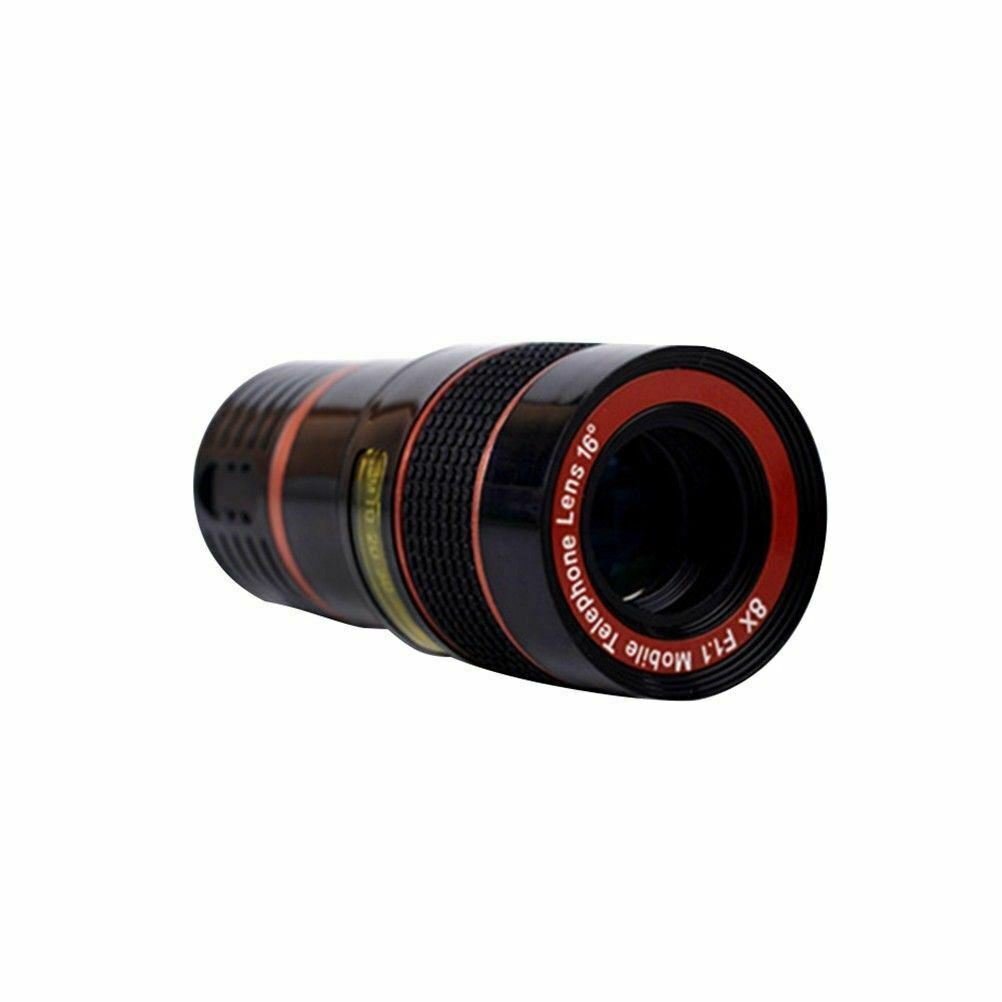 HD 8X Clip On Optical Zoom Telescope Camera Lens For Universal Mobile Cell Phone image 2