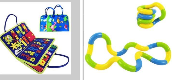 New Busy Book Children's Busy Board Dressing And Buttoning Learning Baby Early Education Preschool Sensory Learning Toy - G set image