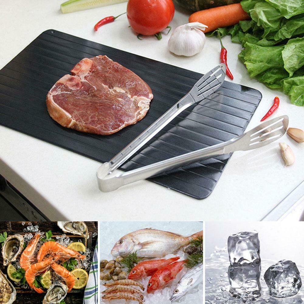 Fast Defrost Tray Fast Thaw Frozen Food Meat Fruit Quick Defrosting Plate Board Defrost Tray Thaw Master Kitchen Gadgets image 1