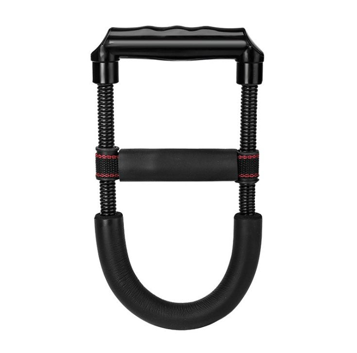 Grip Power Wrist Forearm Hand Grip Arm Trainer Adjustable Forearm Hand Wrist Exercises Force Trainer Power Strengthener Grip Fitness - Black image