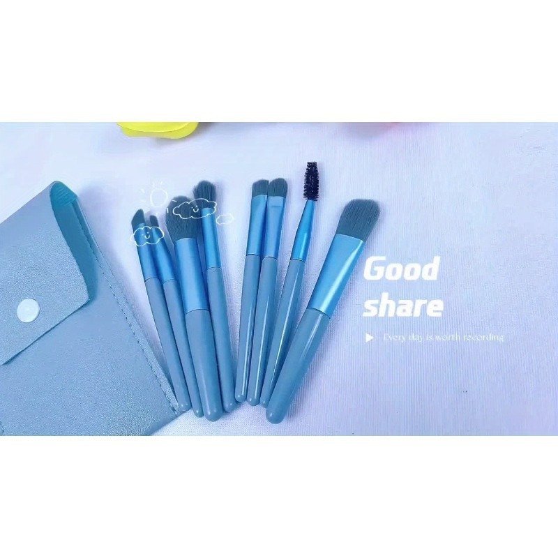 A Set Of 8 Portable Makeup Brushes, Suitable For Concealer, Foundation, Soft Bristles, Eye Makeup Tools, Beginner Mini Set, Portable Beauty Tools image 2