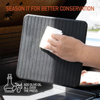 The Beef Master Cast Iron Grill Press - XL Burger Press, Pre-Seasoned Griddle Press, Heavy Duty Meat Press for Bacon, Burgers, and Steak with Cool Touch Handle - 10”X10”X4” image 7