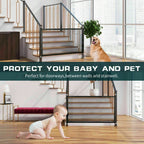 Pets Dog Cat Baby Safety Gate Mesh Fence Magic Portable Guard Net Stairs Doors image 2