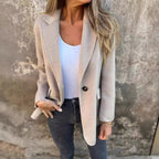 Ins Button Lapel Short Blazer Winter Fashion Commuter Jacket Outwear Women's Clothing image 9