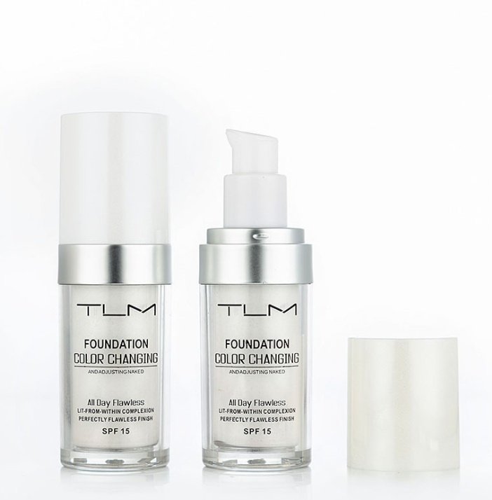 Temperature Liquid Foundation Concealer Portable Natural Color  Makeup Foundation BB Concealer - 2pcs image