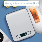 Digital Kitchen Scale LED Display 5Kg/1G Stainless Steel Panel Electronic Scales Home Jewelry Food Snacks Weighing Baking Tools image 2