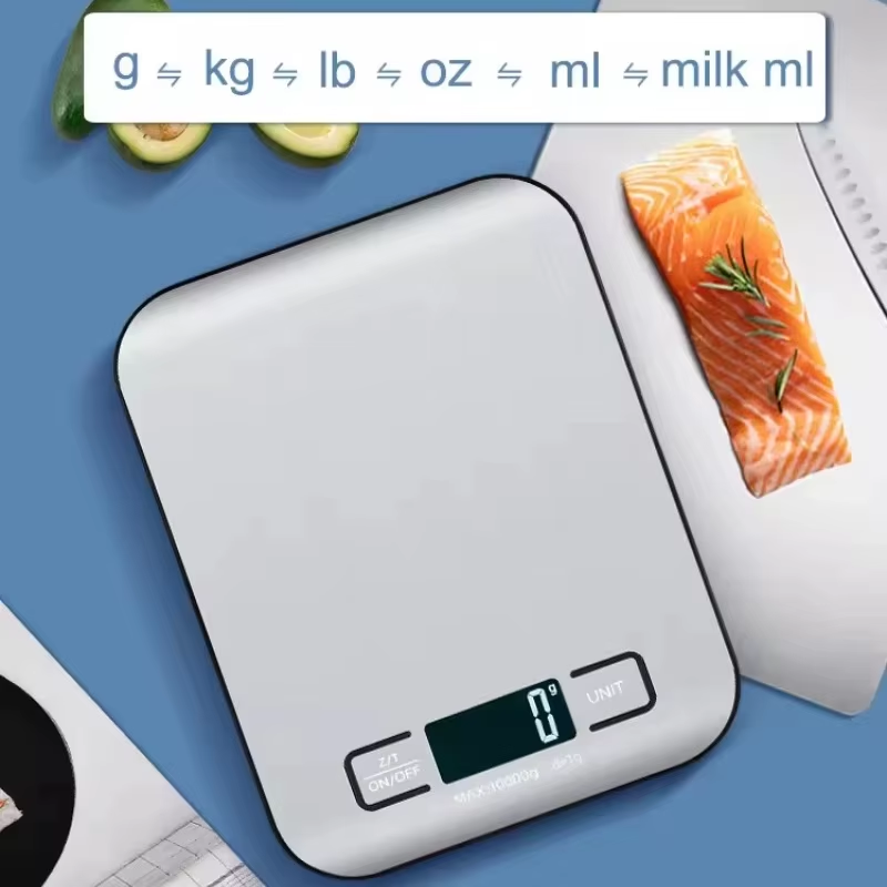 Digital Kitchen Scale LED Display 5Kg/1G Stainless Steel Panel Electronic Scales Home Jewelry Food Snacks Weighing Baking Tools image 2