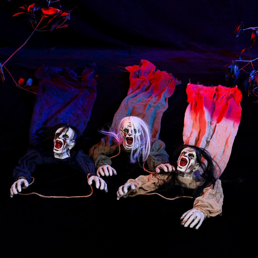 Halloween Decoration Hanging Ghost Haunted House Secret Room Layout Props image 4