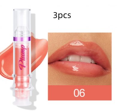 New Tube Lip Rich Lip Color Slightly Spicy Lip Honey Lip Glass Mirror Face Lip Mirror Liquid Lipstick - 6Colors3pcs image