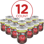 High Protein Wet Dog Food True Instinct Tender Cuts in Dog Food Gravy with Real Chicken and Duck - (Pack of 12) 13 Oz. Cans image 1
