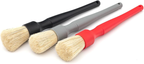 Boar Hair Detailing Brush Large, Comfortable Grip and Heavy-Duty Scrubbing for Interior, Exterior, Engine Bay, Wheels, Exhaust Tips, Textured Plastic image 5