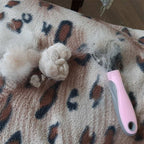 Grooming Brush For Pet Dog Cat Deshedding Tool Rake Comb Fur Remover Reduce 2-Side Dematting Tool For Dogs Cats Pets Grooming Brush Double Sided Shedding And Dematting Undercoat Rake Hair Removal Comb image 2