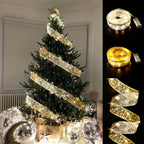 Fairy Lights String Christmas Ribbon Bow Tie image 0