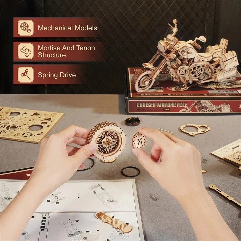 420 Piece Building Block Kit For DIY Wooden Models For Children image 0