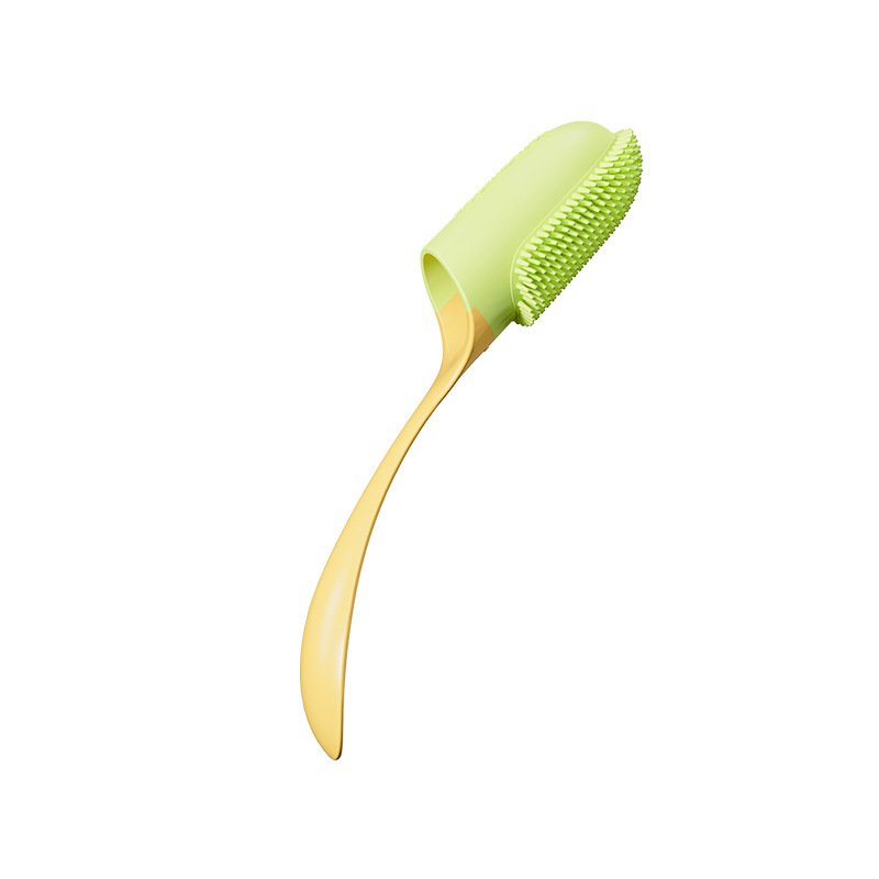Dog Tooth Cleaning Brush Care Finger Wrap Cat Dog Oral Cleaning Toothbrush Tool Silicone Dog Cat Finger Toothbrush Supplies Pet Products - Yellow image