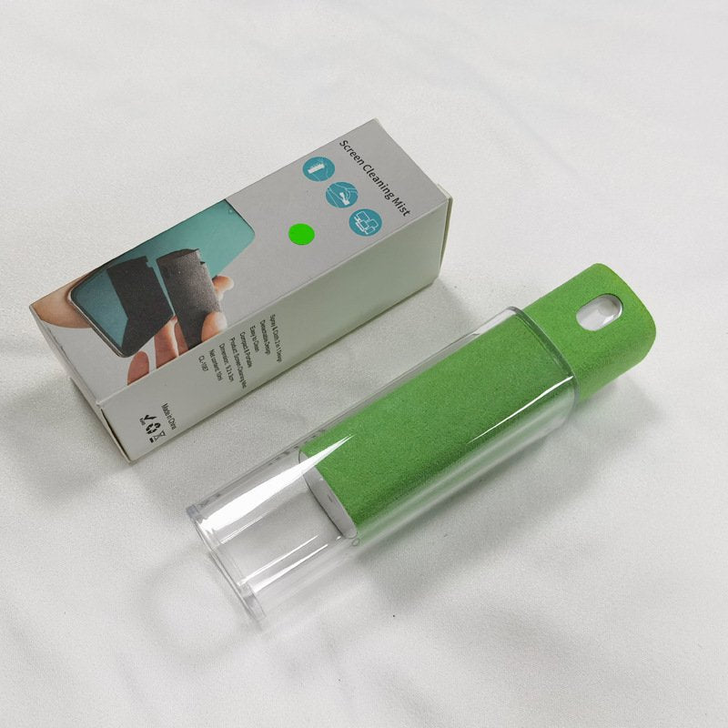 Mobile Phone Screen Cleaner Artifact Storage Integrated Mobile Phone Portable Computer Screen Cleaner Set - Light green, With shell image