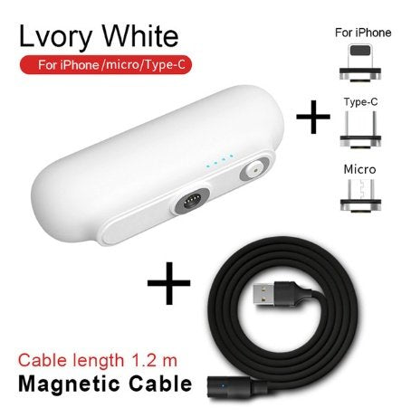 Portable Charger - Mini charger for iphone- Fast portable charger - White image