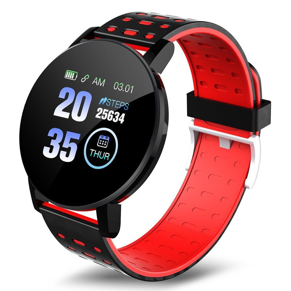 Bluetooth smart watch - Sport watch for men -Gift for men - Red image