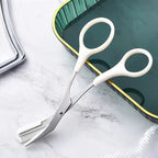 Eyebrow Trimming Knife With Comb Curved Moon Small Beauty Supplies Gadgets - White, Cutting comb image