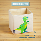 Kids Cotton Toddler Comforter – Soft &amp; Lightweight, Fits Standard Crib Mattress - Dinosaur Land image 2