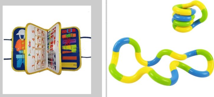 New Busy Book Children's Busy Board Dressing And Buttoning Learning Baby Early Education Preschool Sensory Learning Toy - L set image