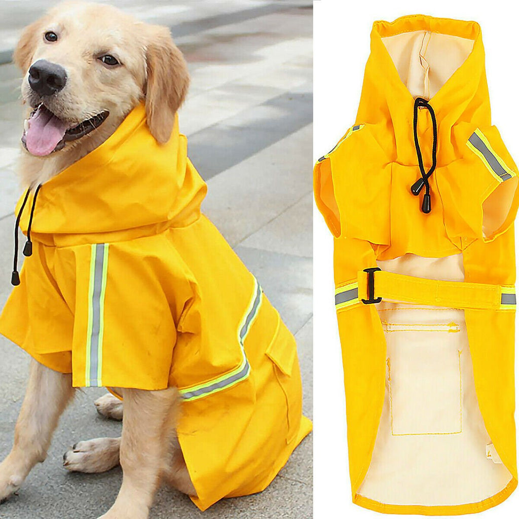 Dog Raincoat,Waterproof Dog Rain Jacket With Safety Reflective Stripe,Hooded Slicker Dachshund Doggy Dog Poncho With Leash For Dogs And Puppies image 8