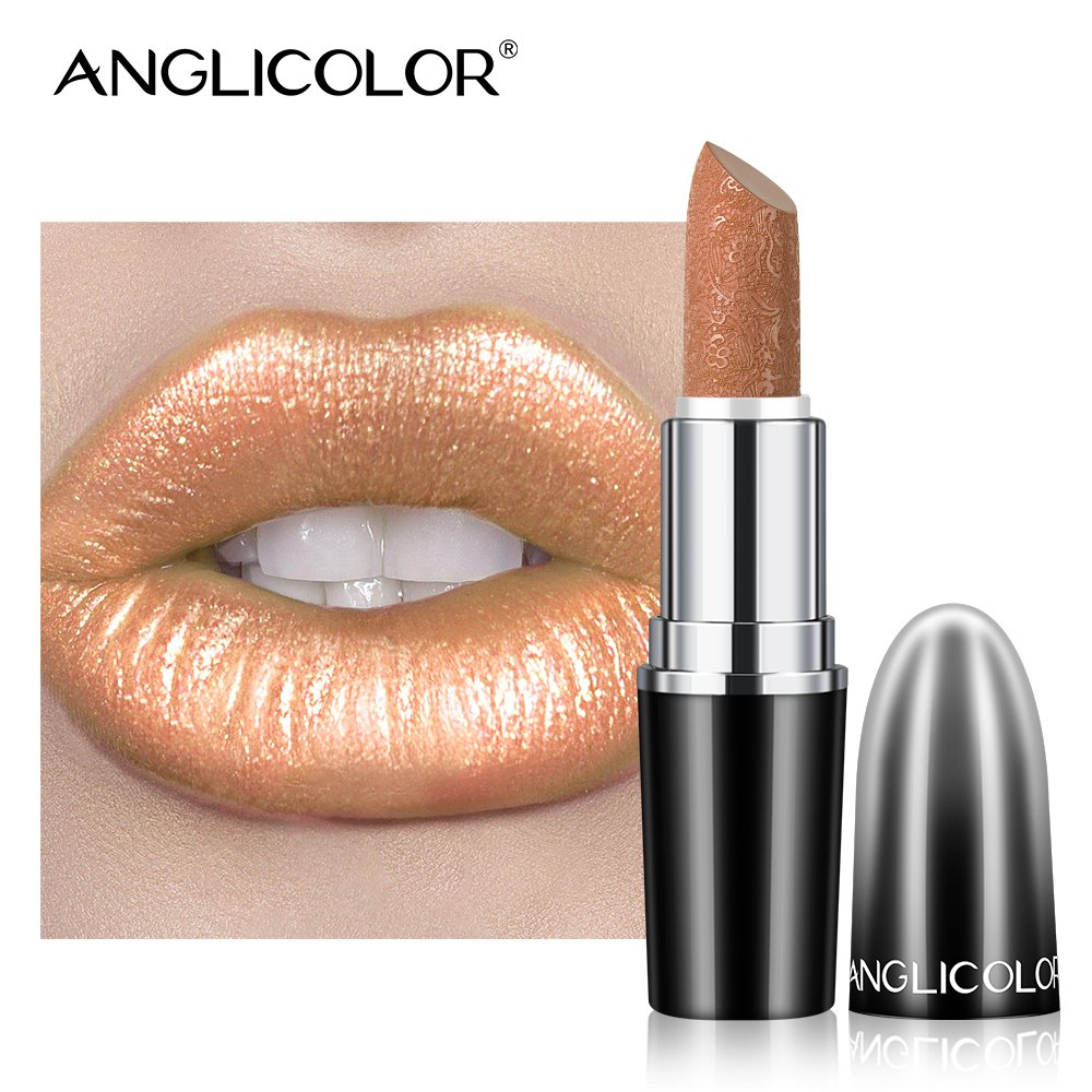 Lip Lipstick Lip Gloss Waterproof Long Lasting Matte Lipstick Glossy Women's Vegan Lipstick - 10SAHARA GOLD image