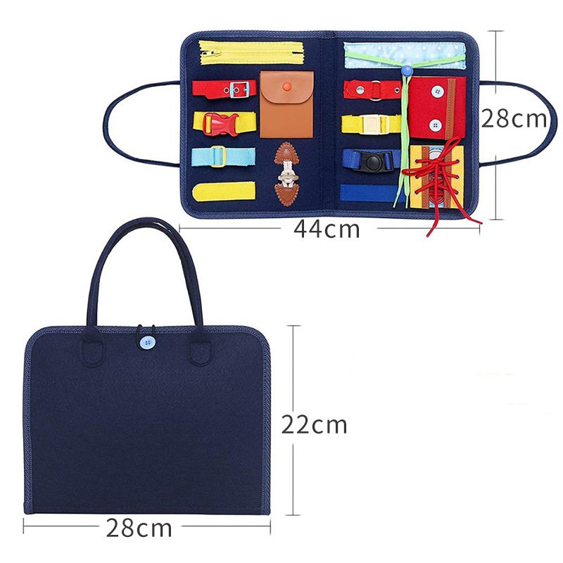 New Busy Book Children's Busy Board Dressing And Buttoning Learning Baby Early Education Preschool Sensory Learning Toy - A image