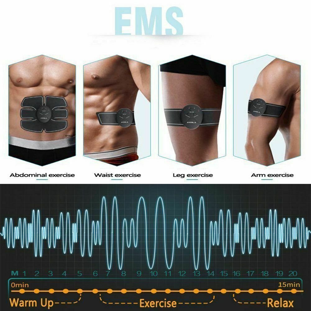 Electric Muscle Toner Machine ABS Toning Belt Simulation Fat Burner Belly Shaper image 1