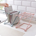 Foldable Dishcloth Shelf Kitchen Accessories Gadget Organizer image 0