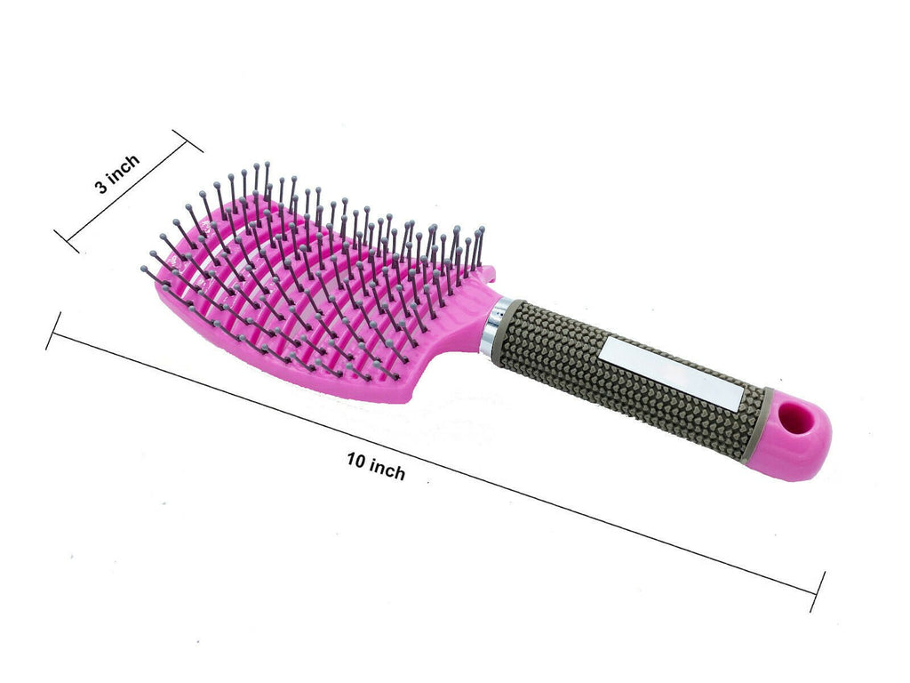 Anti Static Bending Nylon Women's Wet Curly Tangled Hair Brush Styling Tool image 6