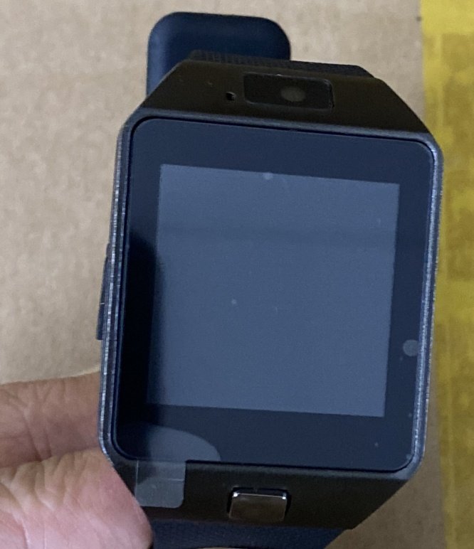 Sports Smart Watch DZ09 Card Phone Watch - Full black image