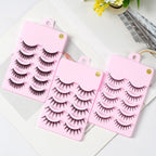 5 Pairs Manga Lashes New Arrival Anime Cosplay Natural Wispy  Korean Makeup Artificial False Eyelashes image 8