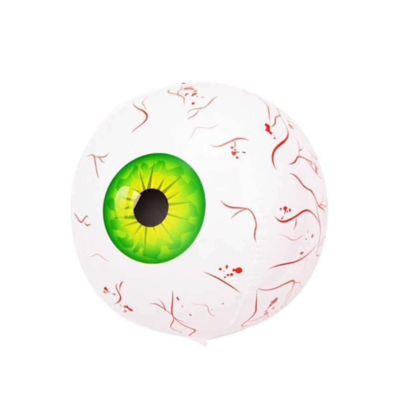 Halloween Eyeball Balloon Halloween Inflatable - Green image