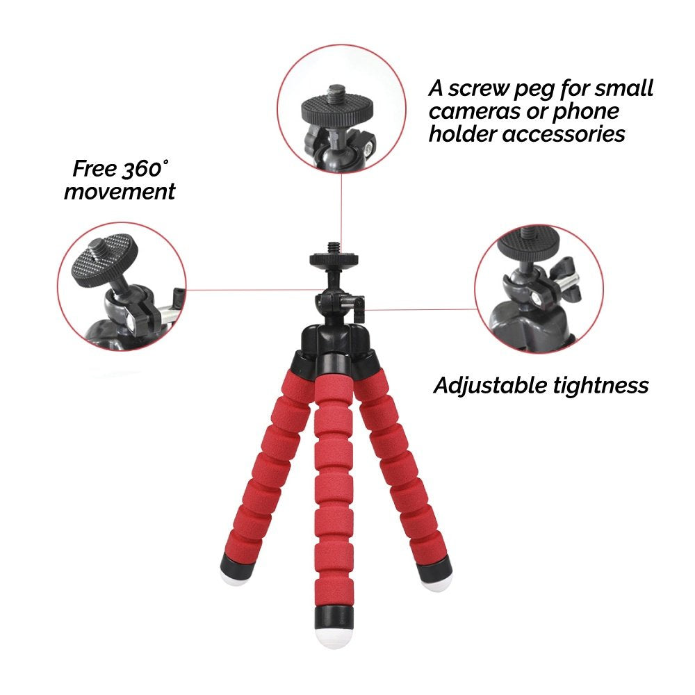 Flexible Small Octopus Mount Mini Tripod Bluetooth Remote Stand Holder I Phone image 3