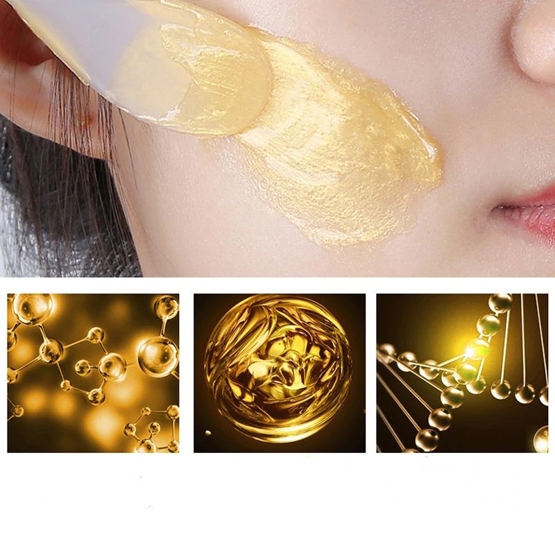 Gold Foil Snail Tear-Off Mask Hydrating skin whitening mask, skin radiant image 8