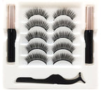 Magnetic Eyelashes Eyeliner Set Long Lasting False Mink Waterproof Eye Lashes Extension Reusable Beauty Makeup Tool image 2